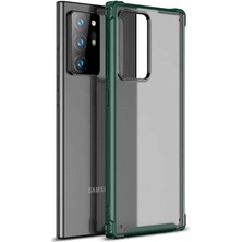 Heptek İletişim Samsung Galaxy Note 20 Ultra Kılıf Köşe Korumalı Arkası Mat Buzlu Sert Kapak (Volks)