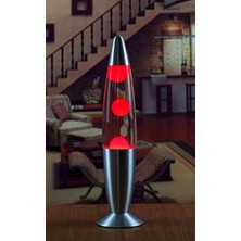 Deco Elit Lav Lambası Kırmızı Büyük Boy 41 cm Gece Lambası Lava Lamp Kırmızı