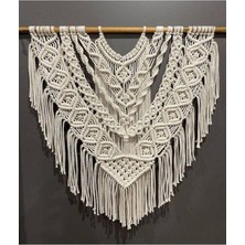 Floral Macrame Design  Baklava Dilimli El Yapımı Makrome Duvar Süsü
