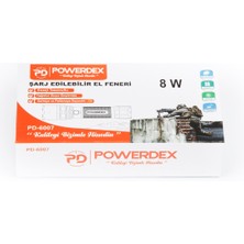 Powerdex PD-6007 Şarjlı Fener Powerdex PD6007 Şarjlı Fener