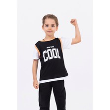 Harika Kids Erkek Çocuk Cool Baskılı  Alt Üst Basic Takım 2-5 Yaş