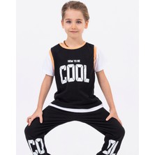 Harika Kids Erkek Çocuk Cool Baskılı  Alt Üst Basic Takım 2-5 Yaş