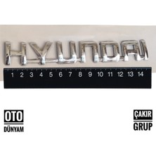 Çakır Grup Hyundai Yazısı Era (2004-2010) ve Blue Kasa Uyumlu 14.5 cm Yeni Görünüm