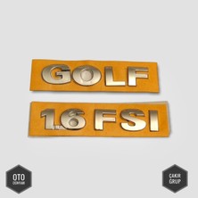 Oto Yedek Parça Volkswagen "golf 1.6fsı" Yazısı "golf 1.6fsı" Yazısı