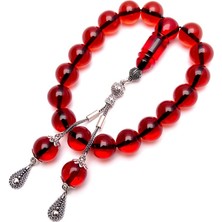 Tesbih Rüyası Gümüş Kamçılı Efe Maskot Kehribar Tesbih