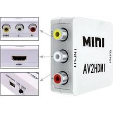 Blue Wings Mini Rca Av To HDMI Çevirici Dönüştürücü Adaptör AV2HDMI