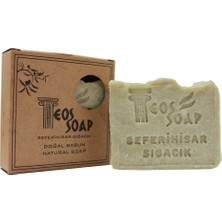Teos Soap  Doğal El Yapımı Volkanik Kil Sabunu 177 gr - Seferihisar Zeytinyağı %90 Daha Yoğun