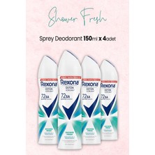Rexona Kadın Sprey Deodorant Shower Fresh 150 ml x 4 Adet