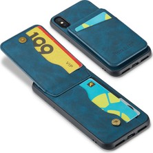 Xstep Case Xstepcase Apple iPhone x / Xs 5.8 Çılgın At Doku Telefon Kapağı Kickstand Pu Deri+Tpu Kart Yuvası Kılıfı (Yurt Dışından)