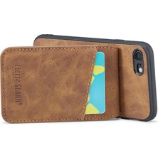 Xstep Case Xstepcase Apple iPhone 7/8 / Se (2020) / Se (2022) Kart Tutucu Telefon Vaka Kickstand Pu Deri+Tpu Kapağı Için (Yurt Dışından)