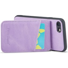 Xstep Case Xstepcase Apple iPhone 7/8 / Se (2020) / Se (2022) Kart Tutucu Telefon Vaka Kickstand Pu Deri+Tpu Kapağı Için (Yurt Dışından)