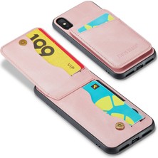 Xstep Case Xstepcase Apple iPhone x / Xs 5.8 Çılgın At Doku Telefon Kapağı Kickstand Pu Deri+Tpu Kart Yuvası Kılıfı (Yurt Dışından)