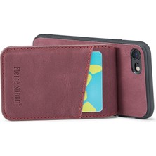 Xstep Case Xstepcase Apple iPhone 7/8 / Se (2020) / Se (2022) Kart Tutucu Telefon Vaka Kickstand Pu Deri+Tpu Kapağı Için (Yurt Dışından)