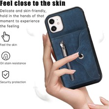 Xstep Case Xstepcase Apple iPhone 12 Mini 5.4 Rfıd Blooking Kart Çantası Anti Drop Anti-Drop Telefon Kasası Kickstand Pu Deri+Tpu Kapak (Yurt Dışından)