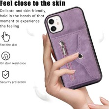 Xstep Case Xstepcase Apple iPhone 12 Mini 5.4 Rfıd Blooking Kart Çantası Anti Drop Anti-Drop Telefon Kasası Kickstand Pu Deri+Tpu Kapak (Yurt Dışından)