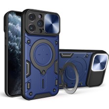 Xstep Case Xstepcase Apple iPhone 11 Pro Max Slide Kamera Kapağı Damla Geçirmez Kapak Döner Kickstand Pc + Tpu Telefon Kılıfı (Yurt Dışından)