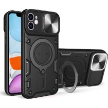 Xstep Case Xstepcase Apple iPhone 11 Slide Camera Lid Anti-Drop Kapak Pc + Tpu Telefon Kılıfı ile Rotatable Kickstand (Yurt Dışından)