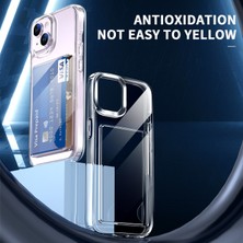 Xstep Case Xstepcase Apple iPhone 13 Için Şeffaf Telefon Kılıfı, Kart Tutucu Tpu + Akrilik Hava Yastığı Köşe Telefon Kapağı (Yurt Dışından)