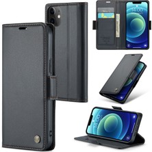 Xstep Case Xstepcase Apple iPhone 12 Mini, Rfıd Engelleme Litchi Doku Deri Telefon Kapağı Için Stand Cüzdan Kılıfı (Yurt Dışından)