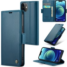 Xstep Case Xstepcase Apple iPhone 12 Mini, Rfıd Engelleme Litchi Doku Deri Telefon Kapağı Için Stand Cüzdan Kılıfı (Yurt Dışından)