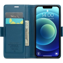 Xstep Case Xstepcase Apple iPhone 12 Mini, Rfıd Engelleme Litchi Doku Deri Telefon Kapağı Için Stand Cüzdan Kılıfı (Yurt Dışından)