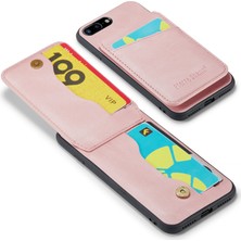 Xstep Case Xstepcase Apple iPhone 7 Plus 5.5 / 8 Artı 5.5 Telefon Kasası Kickstand Pu Deri Tpu Kart Tutucu ile Kapak (Yurt Dışından)