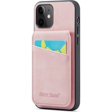 Xstep Case Xstepcase Apple iPhone 12/12 Pro 6.1 Kart Yuvaları Kickstand Pu Deri+Tpu Kılıfı (Yurt Dışından)