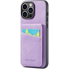 Xstep Case Xstepcase Apple iPhone 13 Pro Maks Kart Tutucu Için Telefon Kickstand Case Rfıd Blowantock Pu Deri+Tpu Kapak (Yurt Dışından)