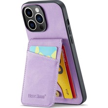 Xstep Case Xstepcase Apple iPhone 13 Pro Maks Kart Tutucu Için Telefon Kickstand Case Rfıd Blowantock Pu Deri+Tpu Kapak (Yurt Dışından)