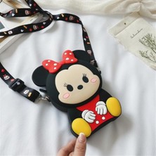 Çılgıntrend Mickey Mouse Minnie Mouse Tasarım Silikon Omuz Askılı Çanta