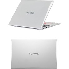 AktarMobile Huawei Matebook D16 2023 Uyumlu Kılıf Koruyucu Kapak Parlak Şeffaf Tasarım Hava Kanallı Tam Koruma