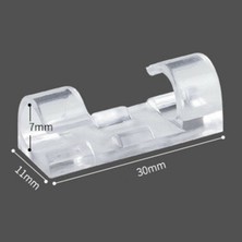 Neler Geldi Neler Kablo Sabitleyici Klipsler 20 Adet Kablo Düzenleyici Duvar Fayans Cam Kablo Tutucu Yapışkanlı Klips