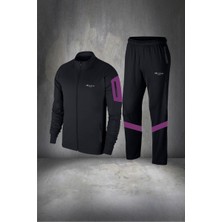 Poseidon Storm Erkek Siyah Supra Penye Cepli Rahat Günlük Eşofman Takımı S 3xl