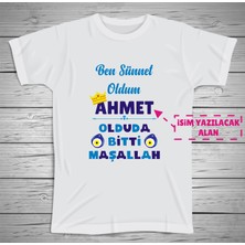 Yüksel 34 Sünnet Çocuklarına Özel Isim Baskılı Sünnet Tshirt ,micro Polyester Terletmez Ter Tutmaz Kumaş