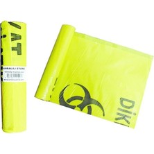 Ofis Turka Tehlikeli Atık Poşeti Rulo 65X80 Büyük Boy ( 10 Adet )