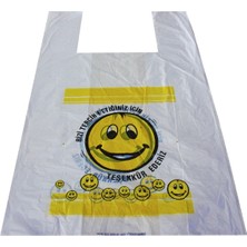 Ofis Turka Hışır Poşet Smile Baskılı Küçük Boy ( 200'lü x 10 Paket )