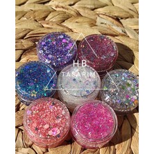 Hbtasarim Glitter Simli Jel Far Seti