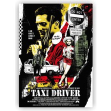 Zinbooz Ta x i Driver Ahşap Poster 20 x 29 cm