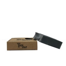 Teos Soap  Doğal El Yapımı Aktif Karbon - Kömür Sabunu 175 gr - Seferihisar Zeytinyağı %90 Daha Yoğun