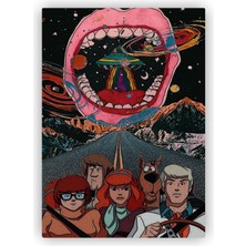 Zinbooz Scooby-Doo Ahşap Poster 20X29 cm