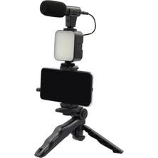 Fototek Ay-49 Video Making Kit Youtube Tiktok Işık Tripod Vlog Video Kayıt Işık Kumandalı Foto Video Işık