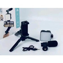 Fototek Ay-49 Video Making Kit Youtube Tiktok Işık Tripod Vlog Video Kayıt Işık Kumandalı Foto Video Işık