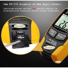 Sevgift C.e.m DT-172 Sıcaklık ve Nem Kayıt Cihazı