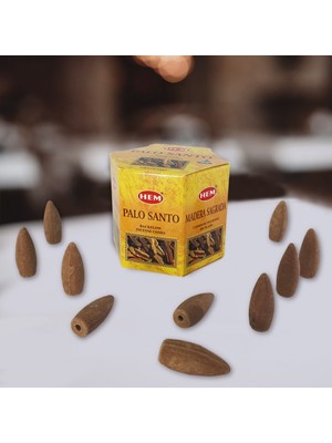 Hediye Kesesi Palo Santo Geri Akış Şelale 40'lı Tütsü Mumu