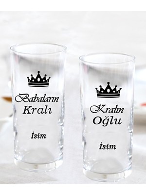 Black Bonds Babaların Kralı Kralın Oğlu 2'li Babalara Özel Rakı Bardağı