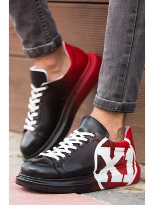 Chekich CH254 Bt Erkek Ayakkabı 445 Siyah / Kırmızı X1