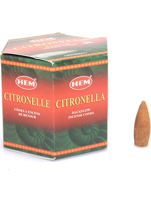 Acousticworld Hem Citronella Backflow Cones Tütsü