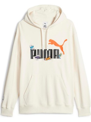 Puma x The Smurfs Graphic Hoodie Tr Erkek Sweatshirt