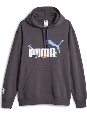 Puma x The Smurfs Graphic Hoodie Tr Erkek Sweatshirt