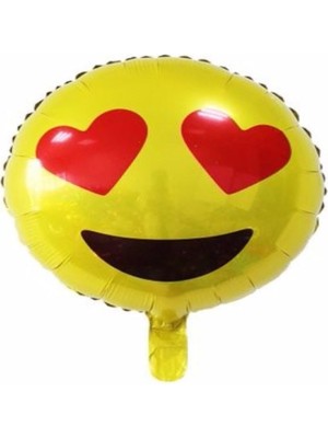 Best Parti Emoji Folyo Balon Kalp Gözlü 45 cm